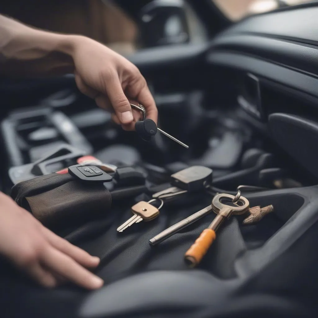 Repairing a car key