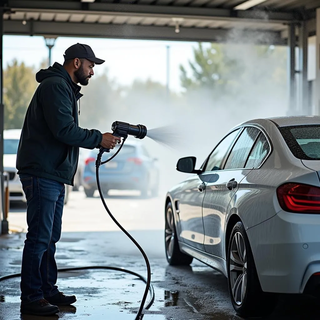 Lavage auto haute pression à Lyon