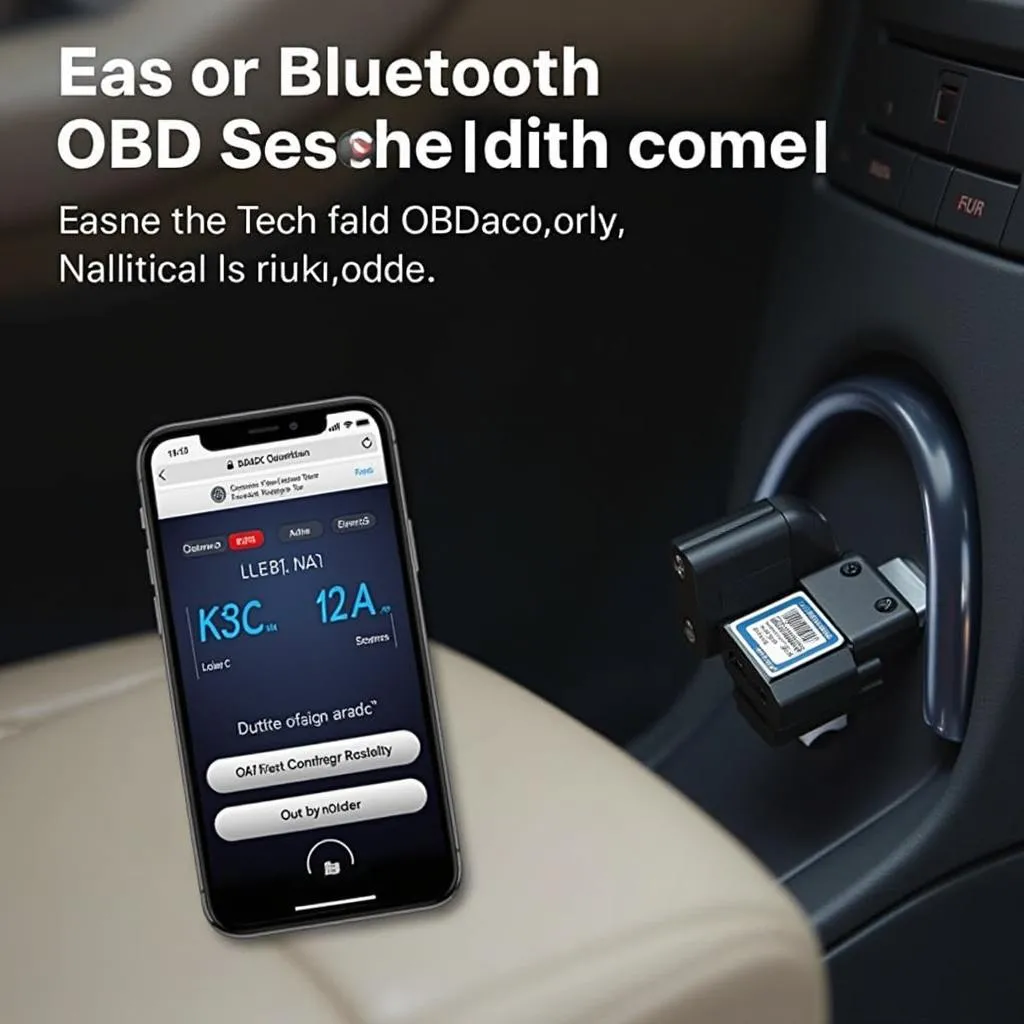 Lecteur OBD Bluetooth BMW connecté à un smartphone