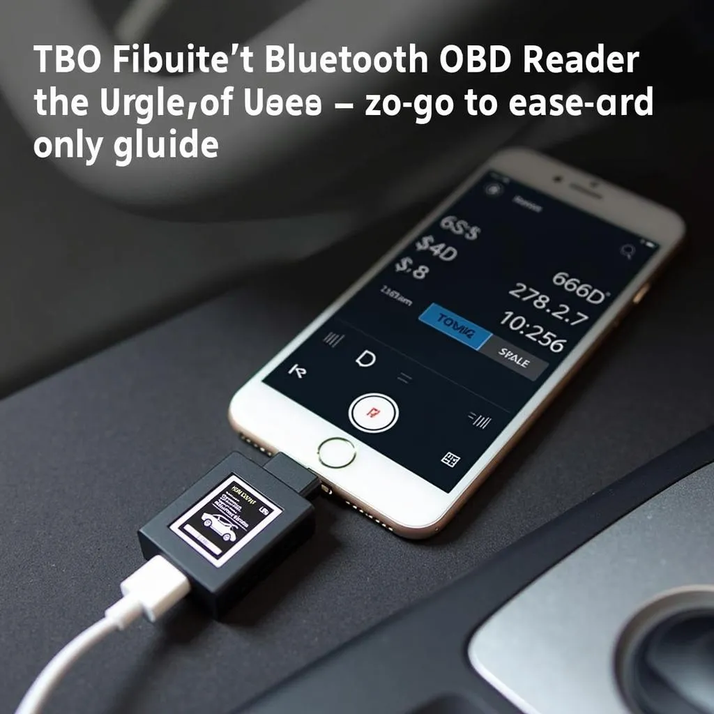 Lecteur OBD Bluetooth connecté à un smartphone