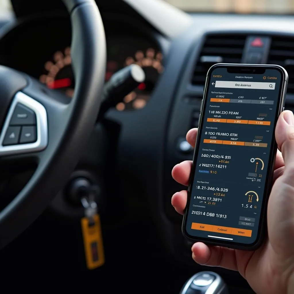 Application mobile pour lecteur OBD Renault