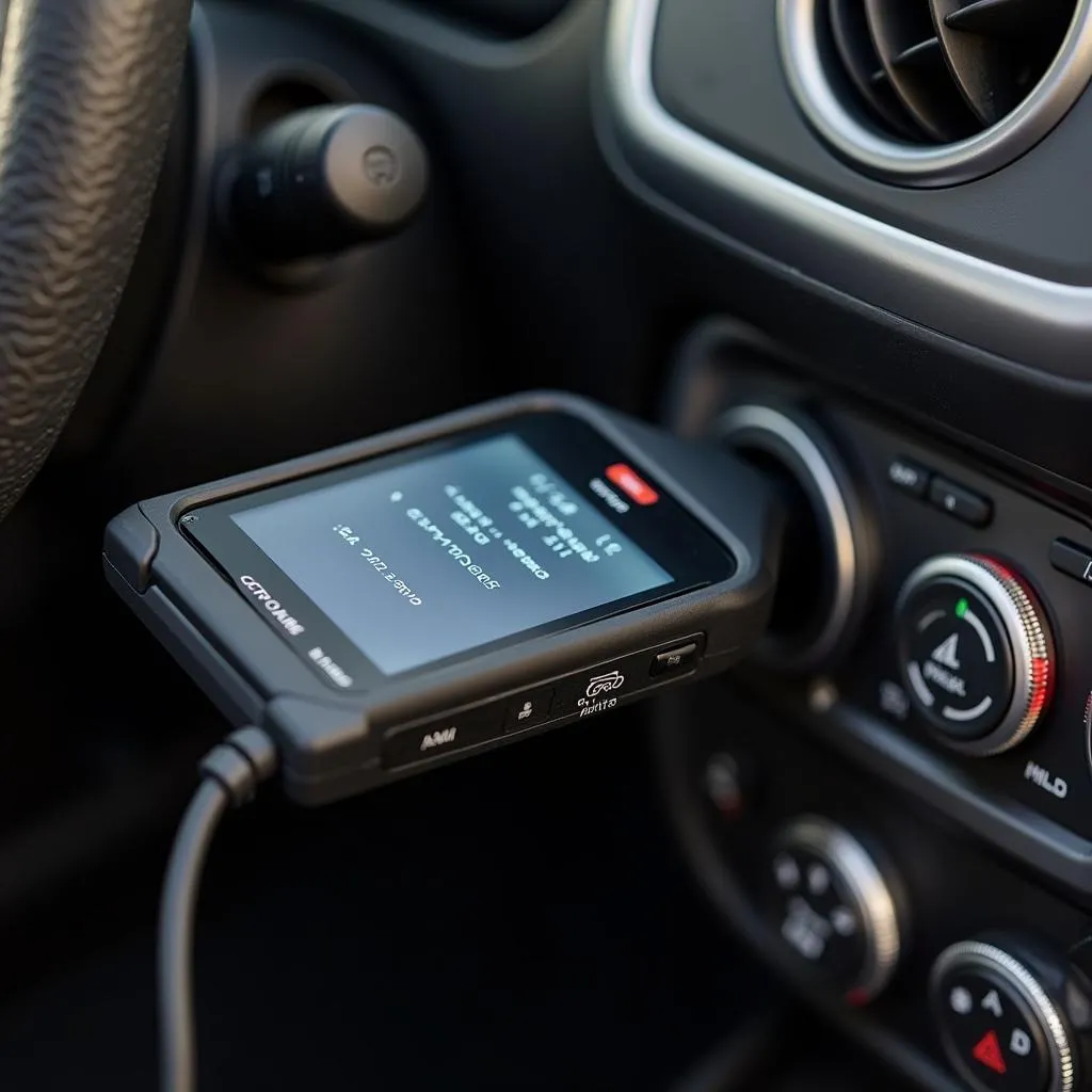 Lecteur OBD2 connecté à une Dacia Duster 2013