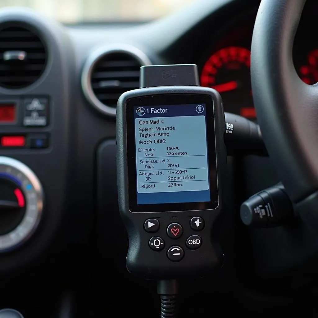 Lecteur OBD2 Connecté à une Dacia Logan 2007