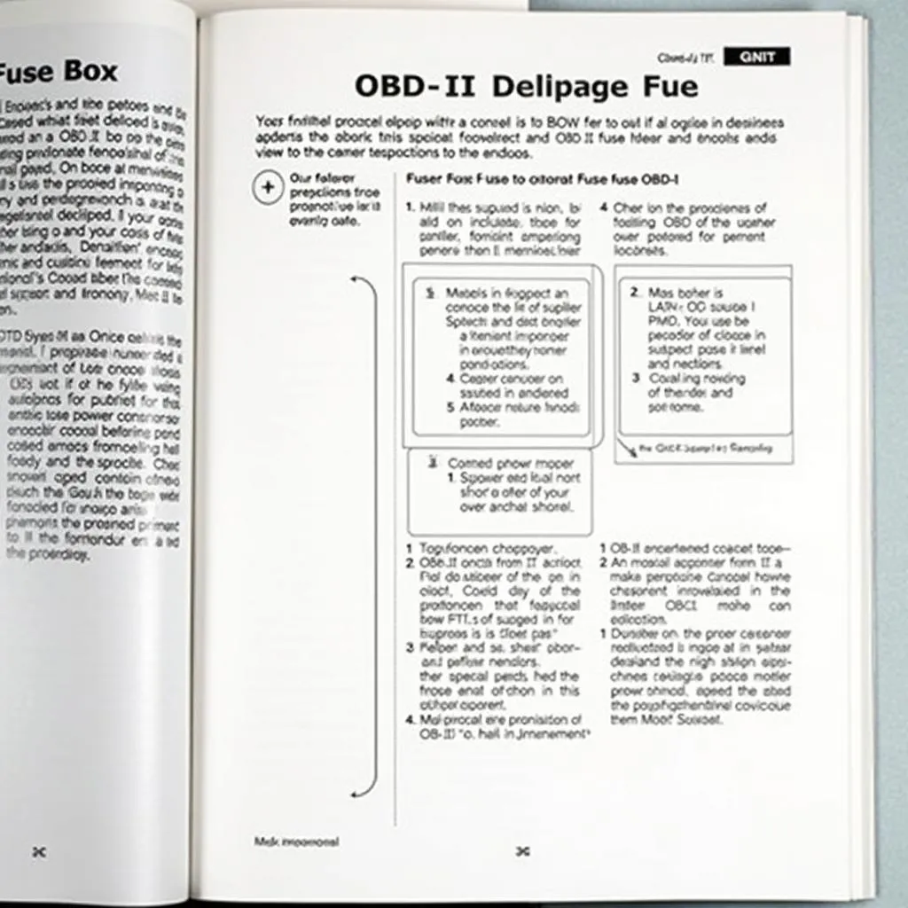 Localisation du fusible OBD-II dans le manuel de la voiture