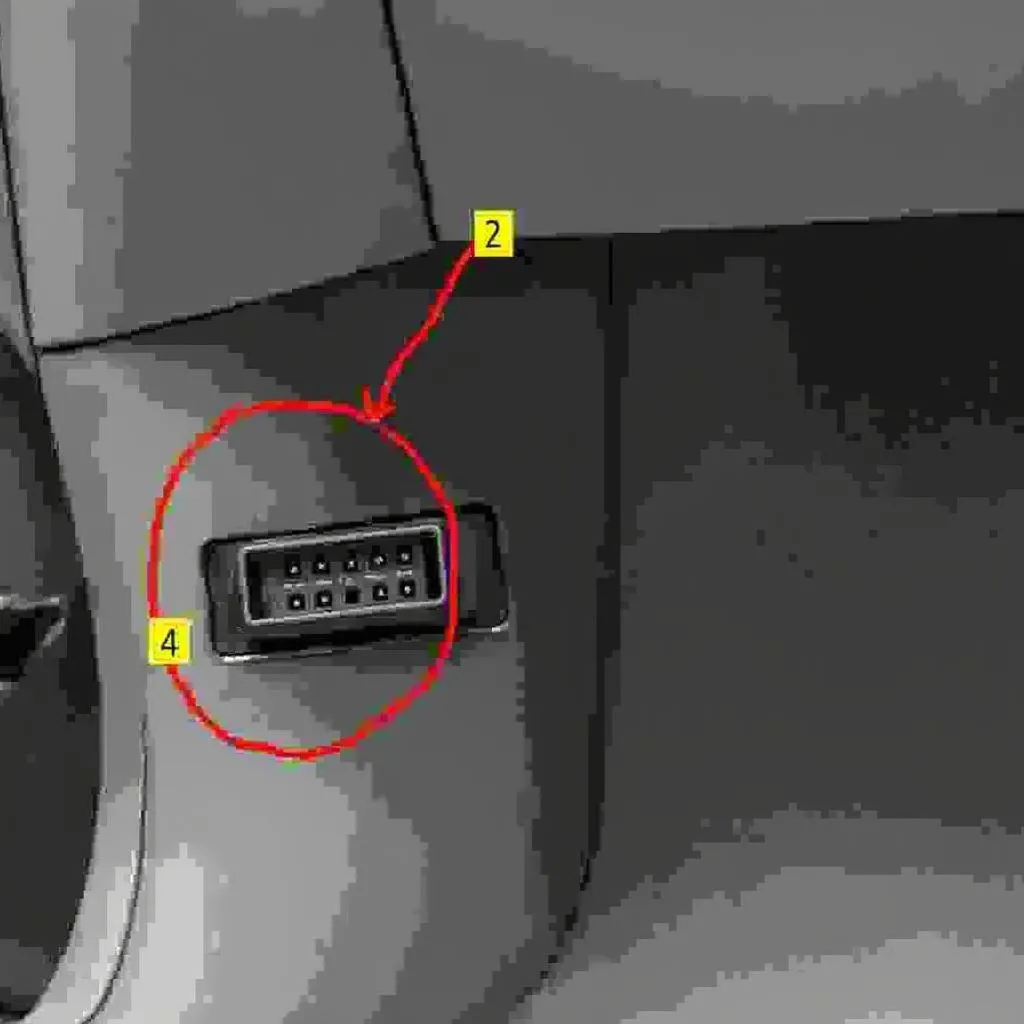 Emplacement du port OBD sur une Acura TL 2003