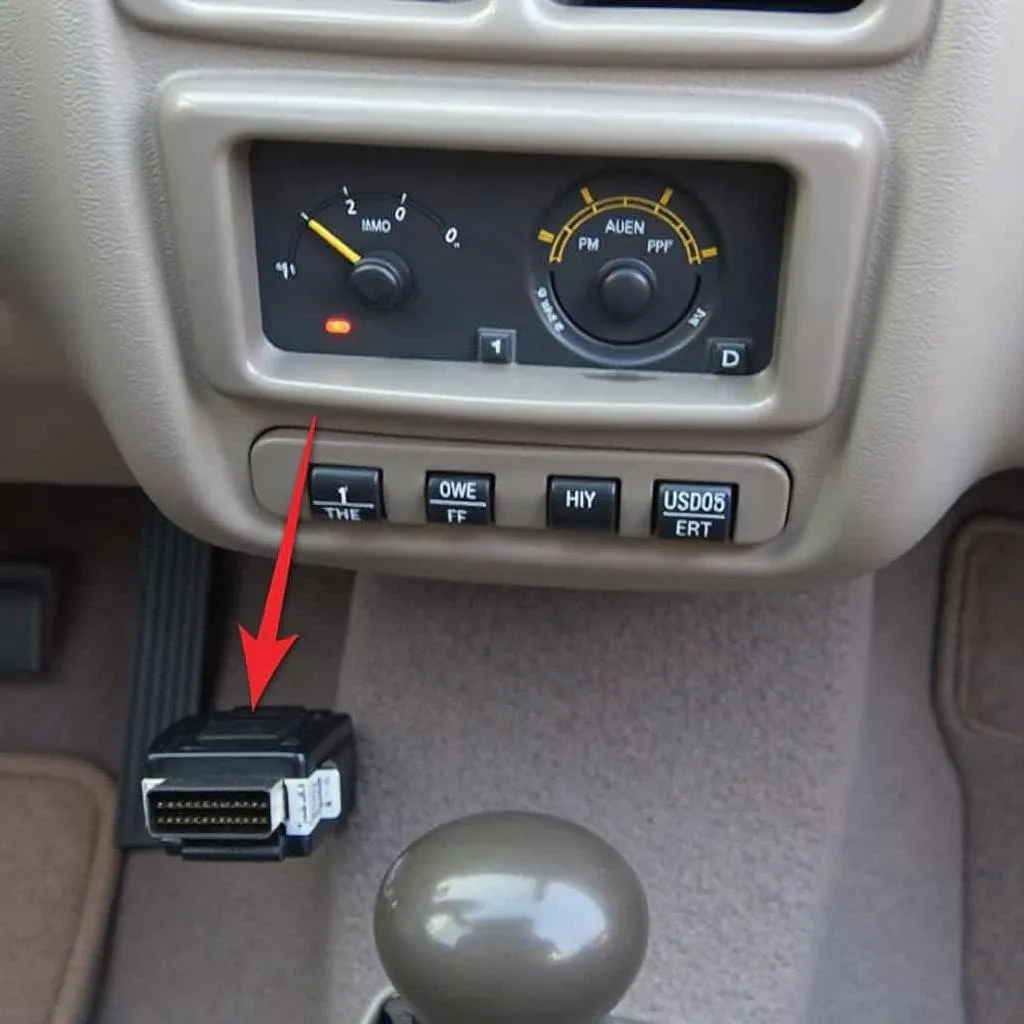 Emplacement du Port OBD sur une Buick Regal Custom 95