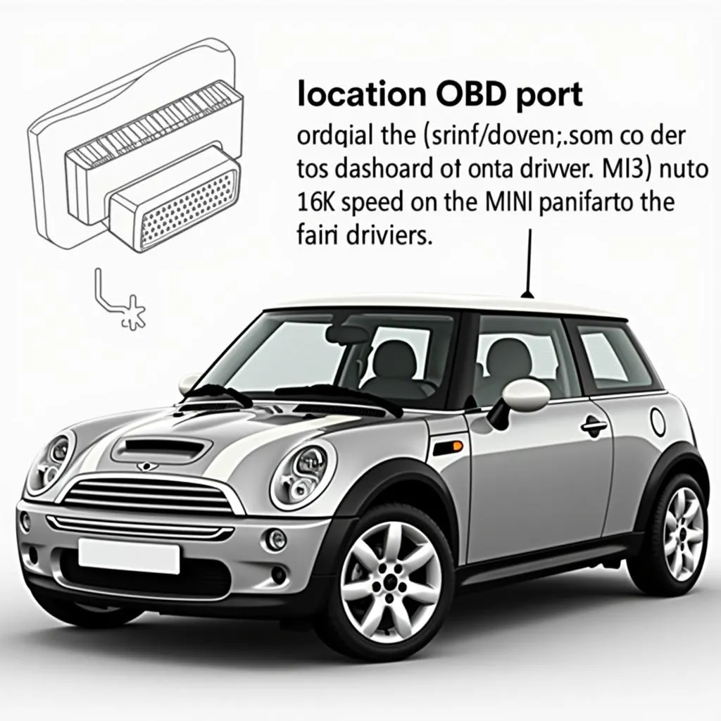 Localiser le port OBD sur une Mini Cooper