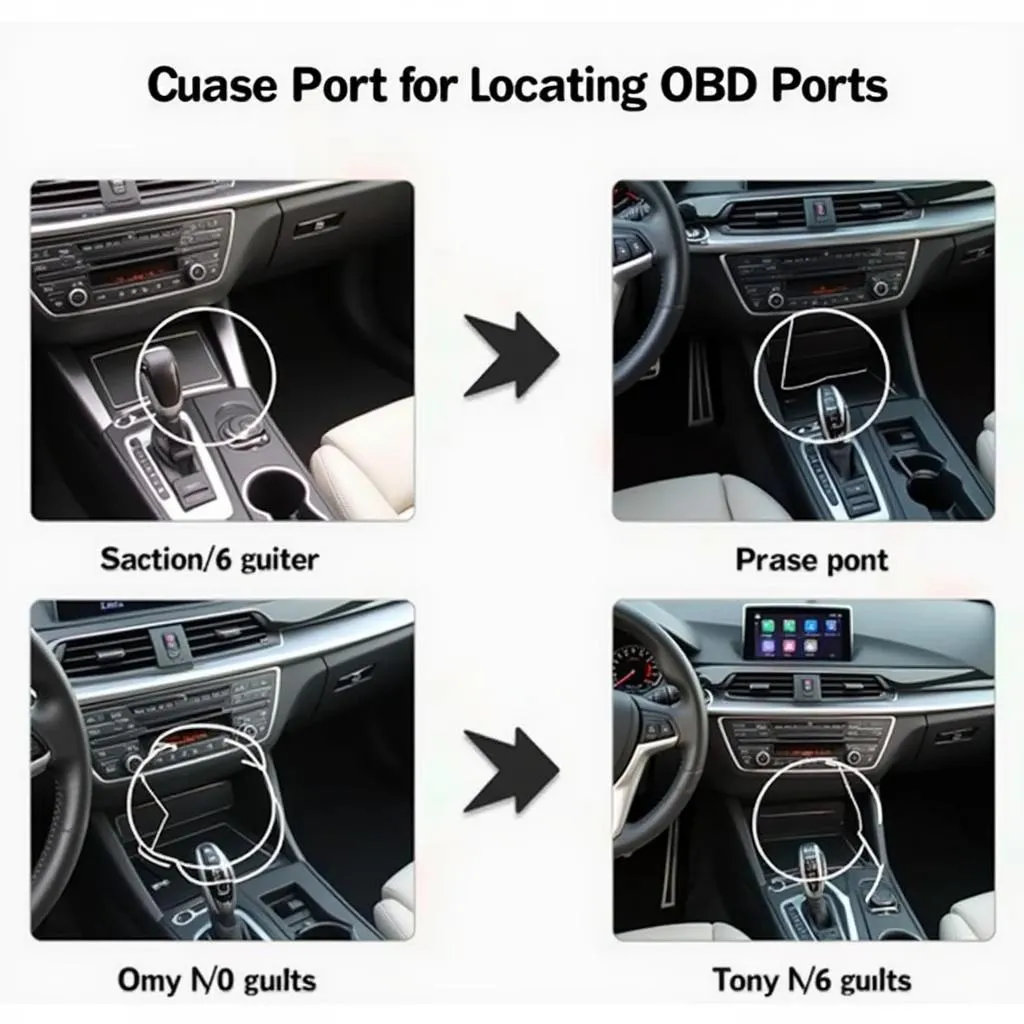 Localisation Prise OBD Différentes Voitures