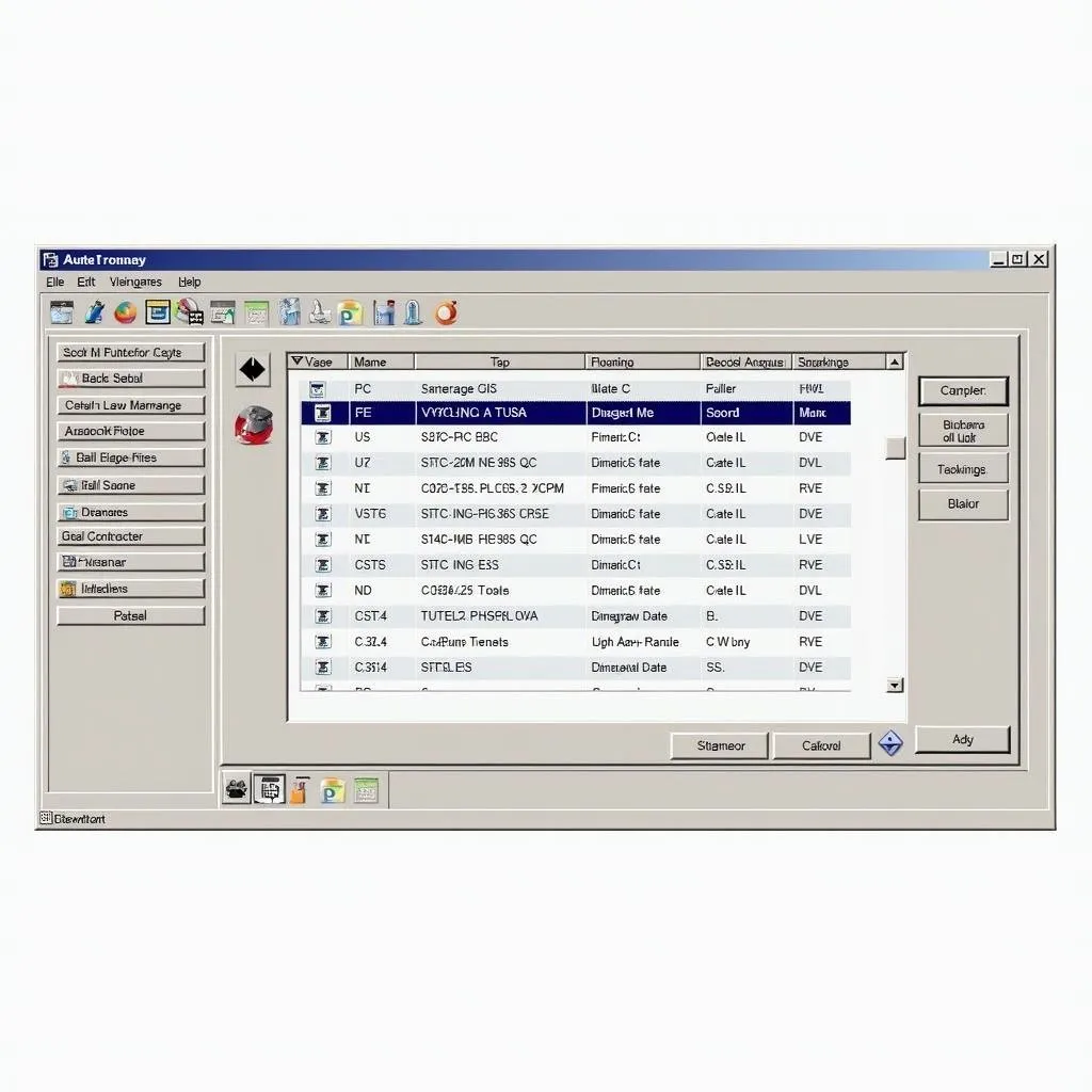 Interface du logiciel Autel XP400