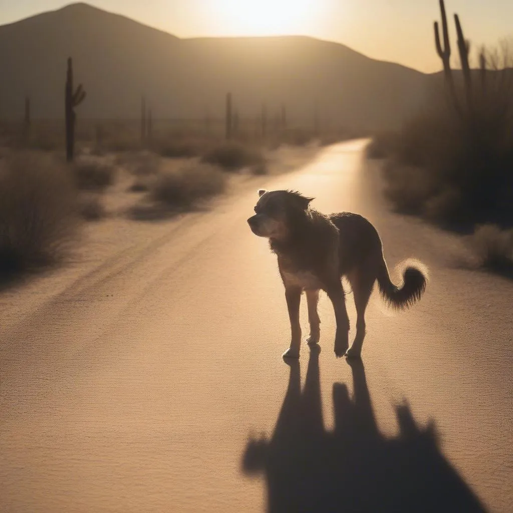 Chien perdu en Arizona