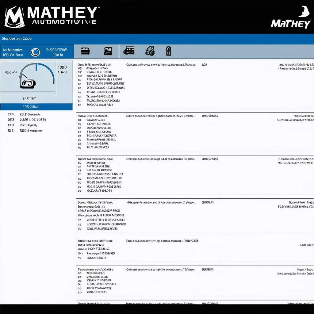 Matthey Automotive diagnostic software