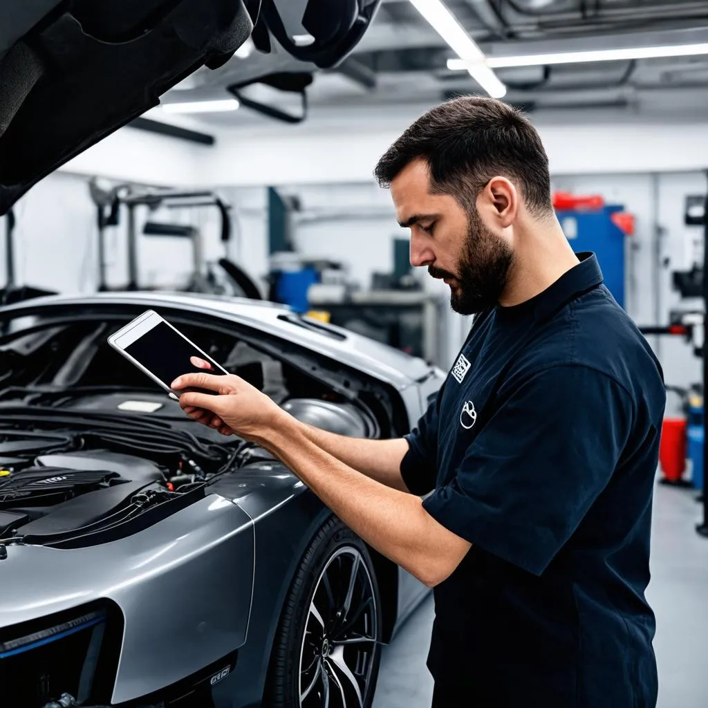 Audi EV car repair