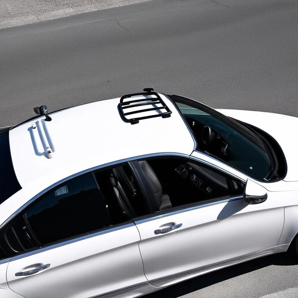 Mercedes-Benz E-Class Cabriolet with deployed rollover bars