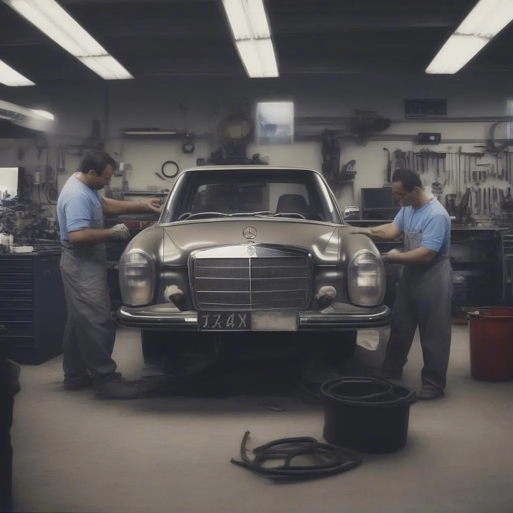 Atelier de réparation automobile Mercedes