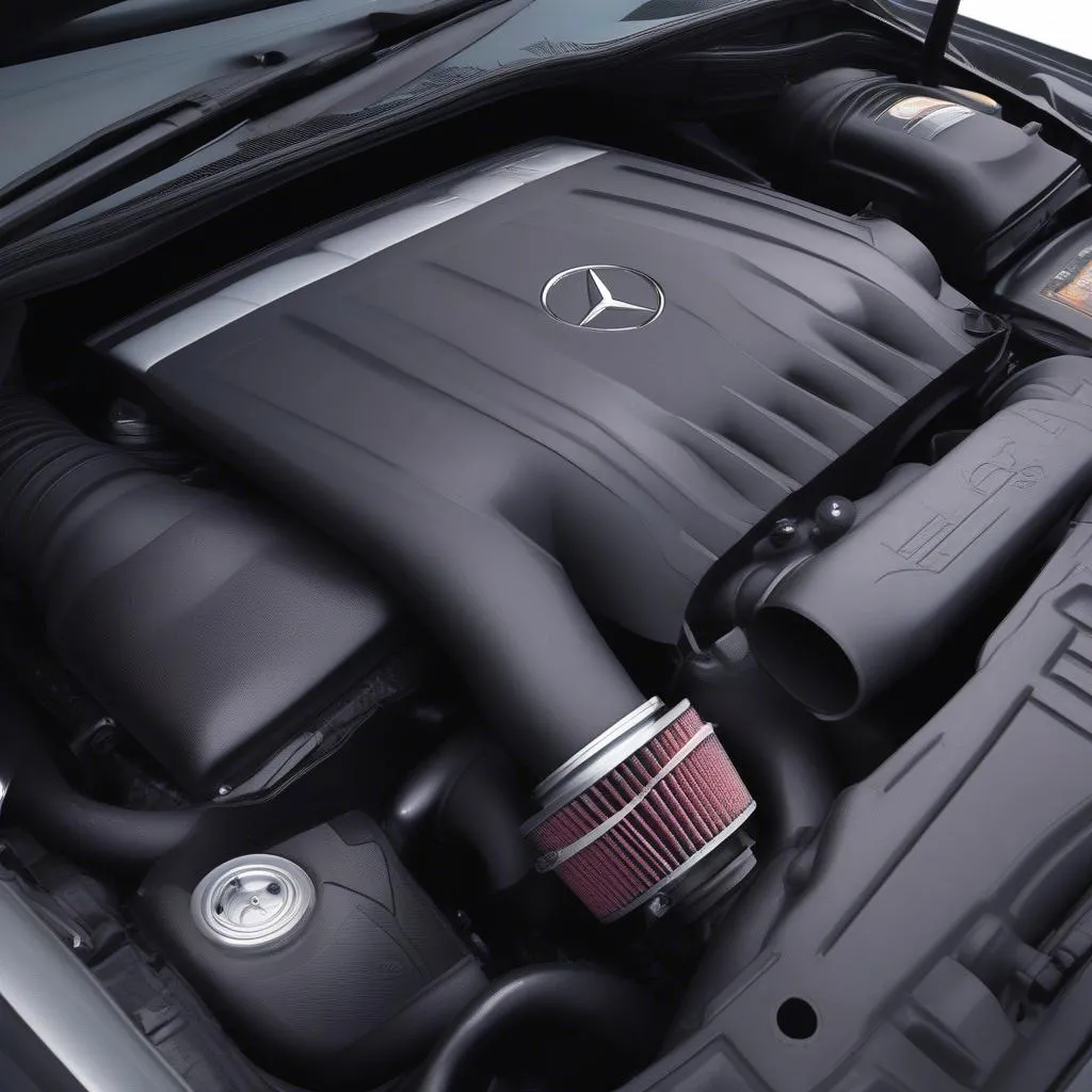 Mercedes ML BlueTec 2010 engine bay