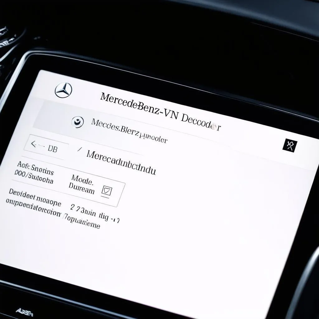 Mercedes VIN Options