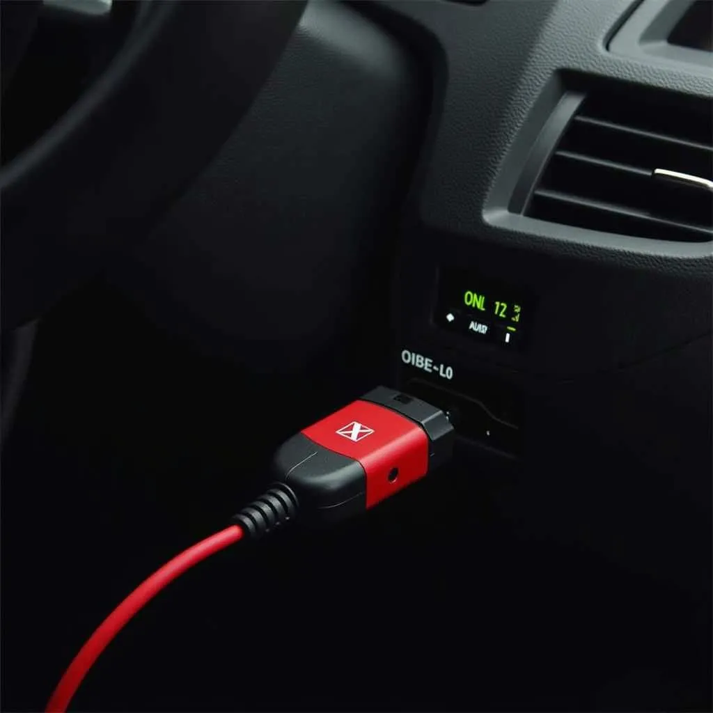 Mini OBD Tool XHorse connecté à une voiture