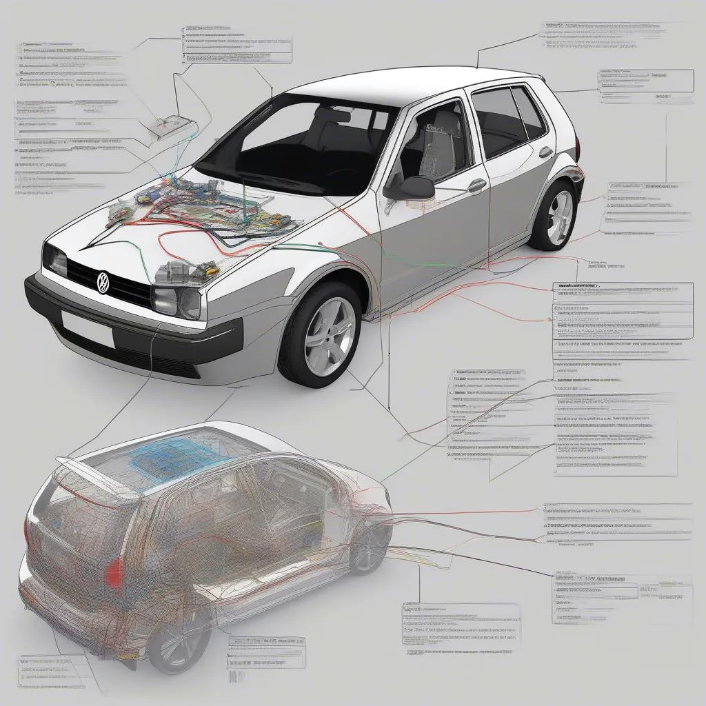 Schéma Électrique Mitchell DIY pour Volkswagen Golf