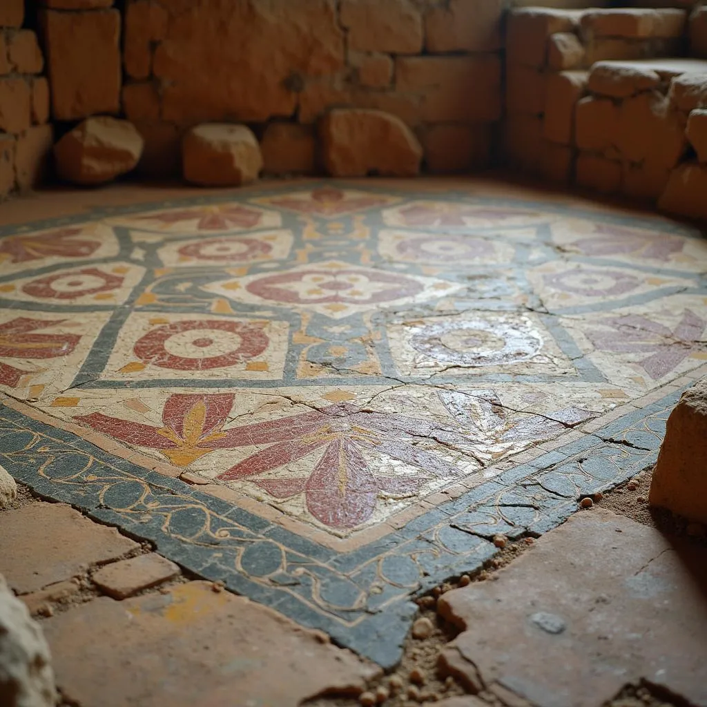 Mosaïque de la basilique paléochrétienne de Toulouse