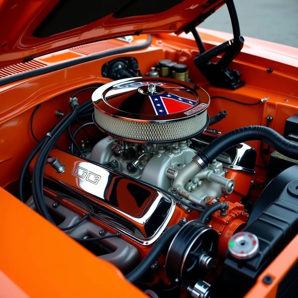 Moteur V8 puissant de la General Lee