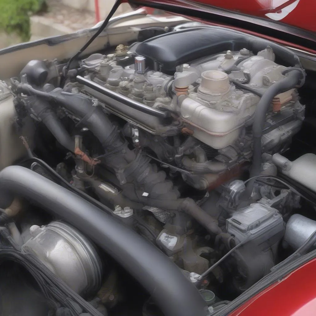 moteur d'une voiture japonaise