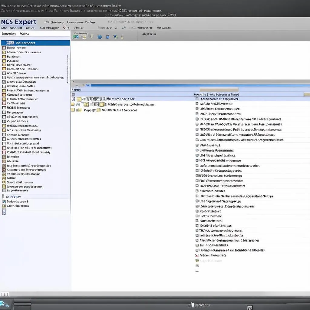 NCS Expert software screenshot