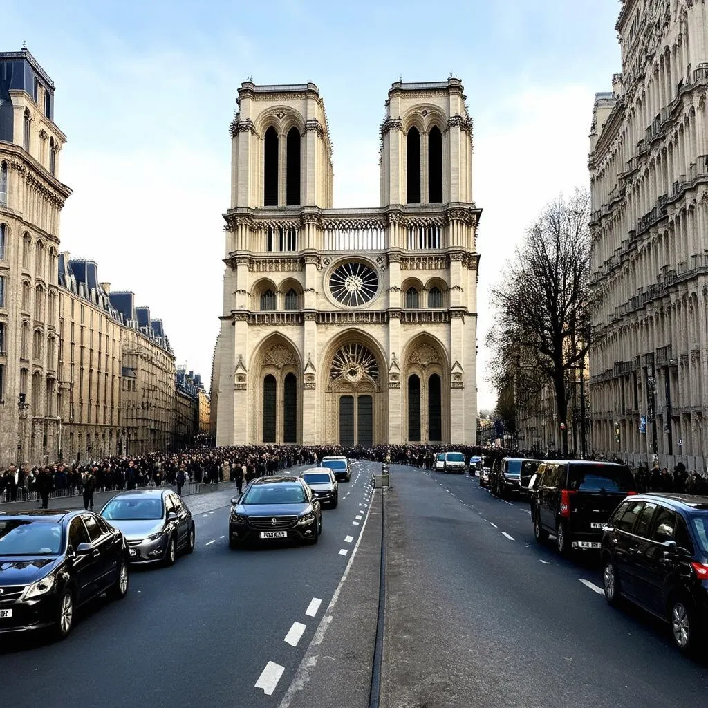 Notre Dame on Paris Street