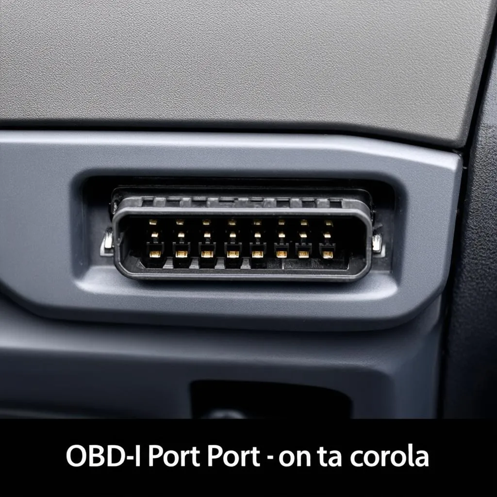 OBD-II Port on a Toyota Corolla