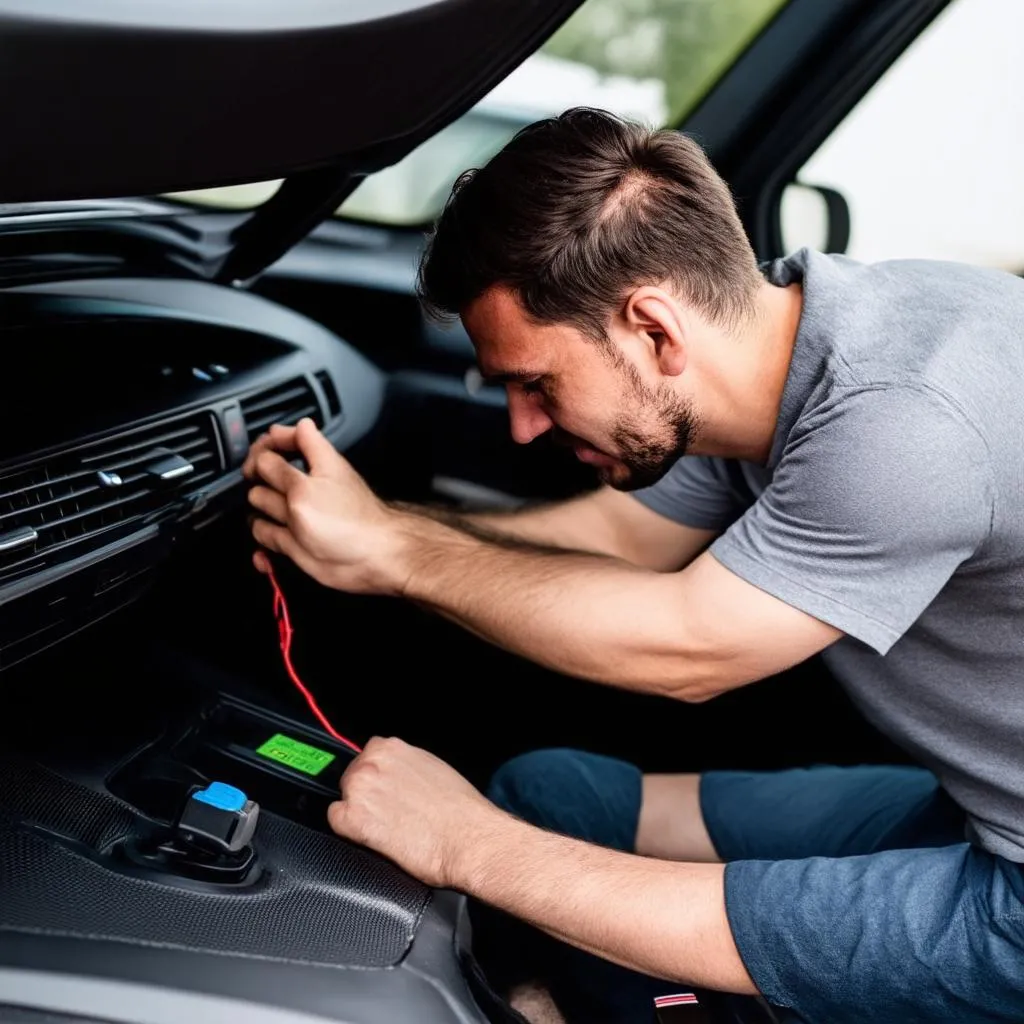 Où se trouve le port OBD?