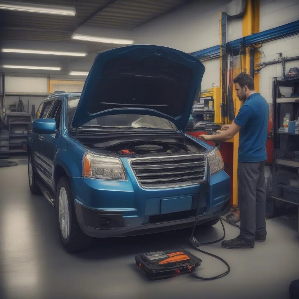 Outil de diagnostic OBD dans un centre de diagnostic automobile