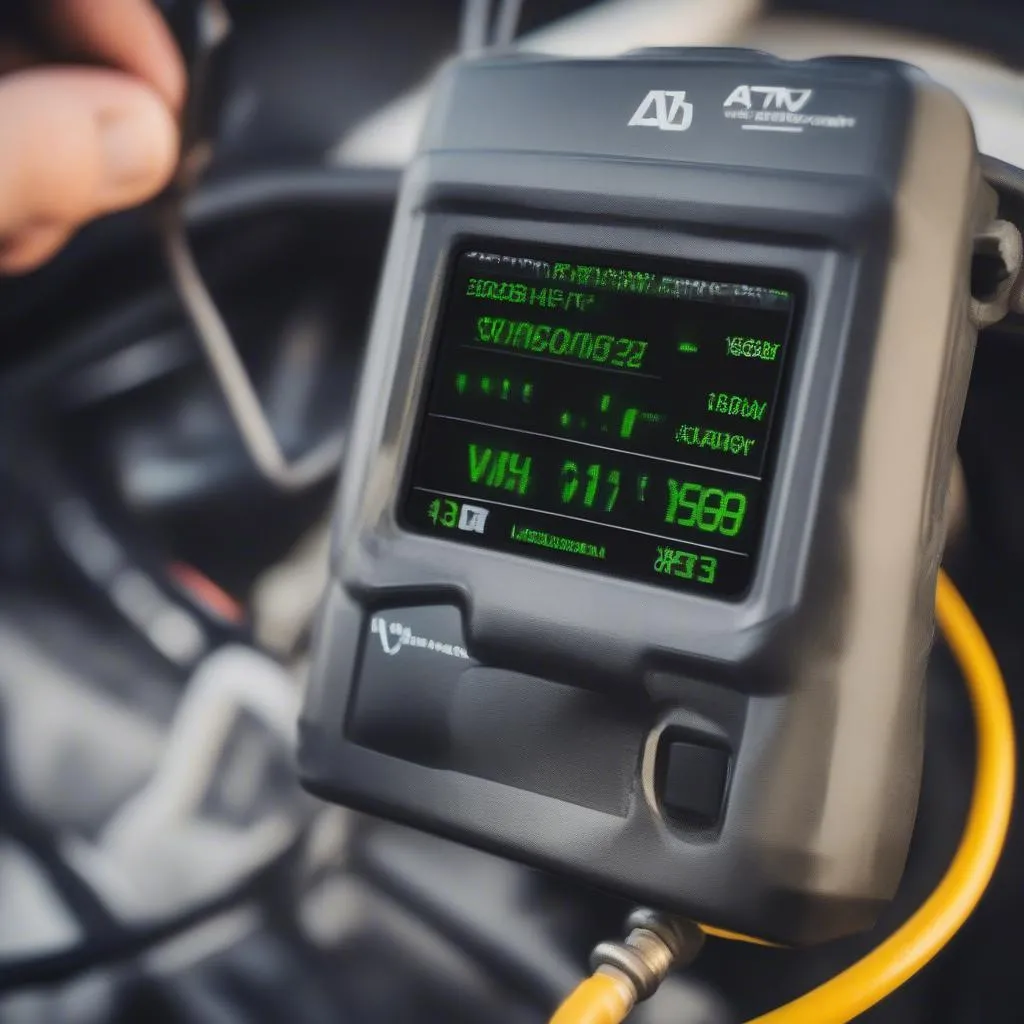 OBD Scanner Connected to ATV