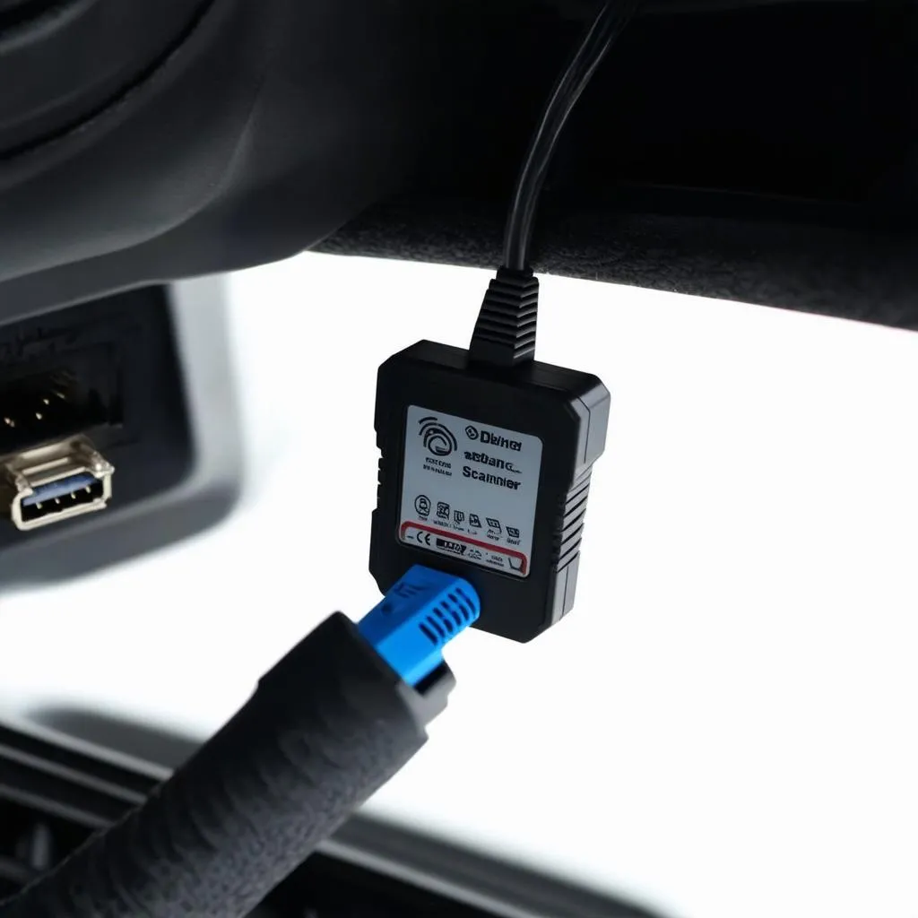 OBD Scanner in a car