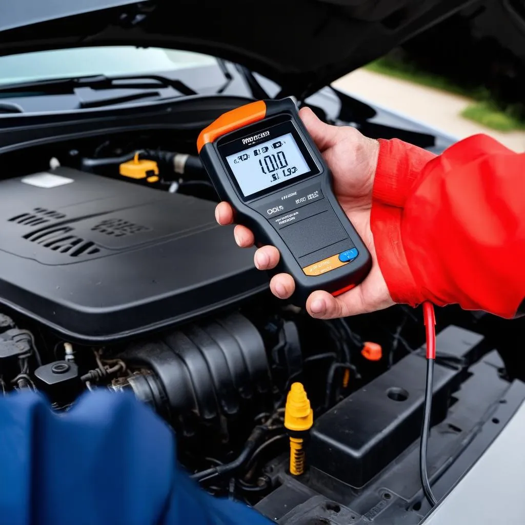 OBD scanner reading oil pressure