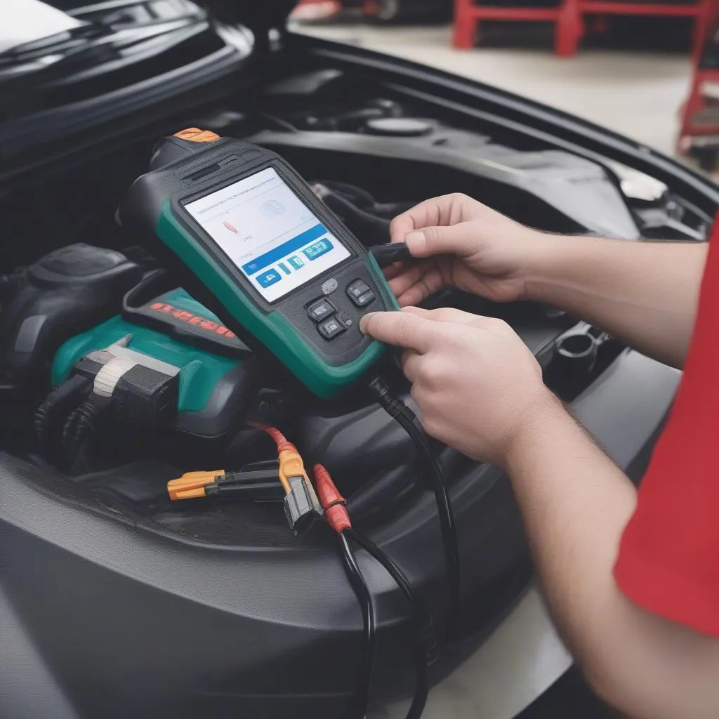 Scanner OBD II avec connecteur angulaire