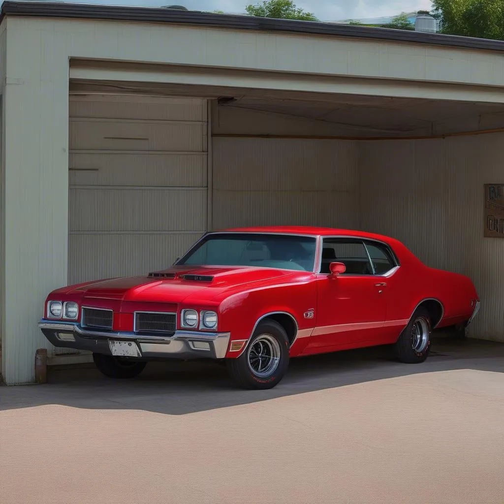 Oldsmobile 442 rouge