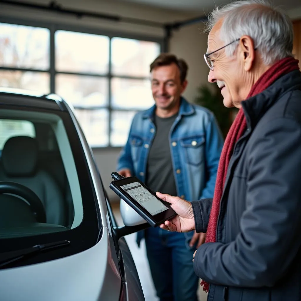 Outils de diagnostic automobile dans un EPHAD