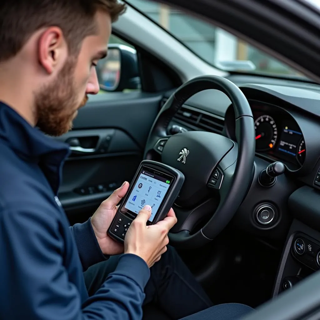 Panne du système électrique d'une voiture Peugeot en France