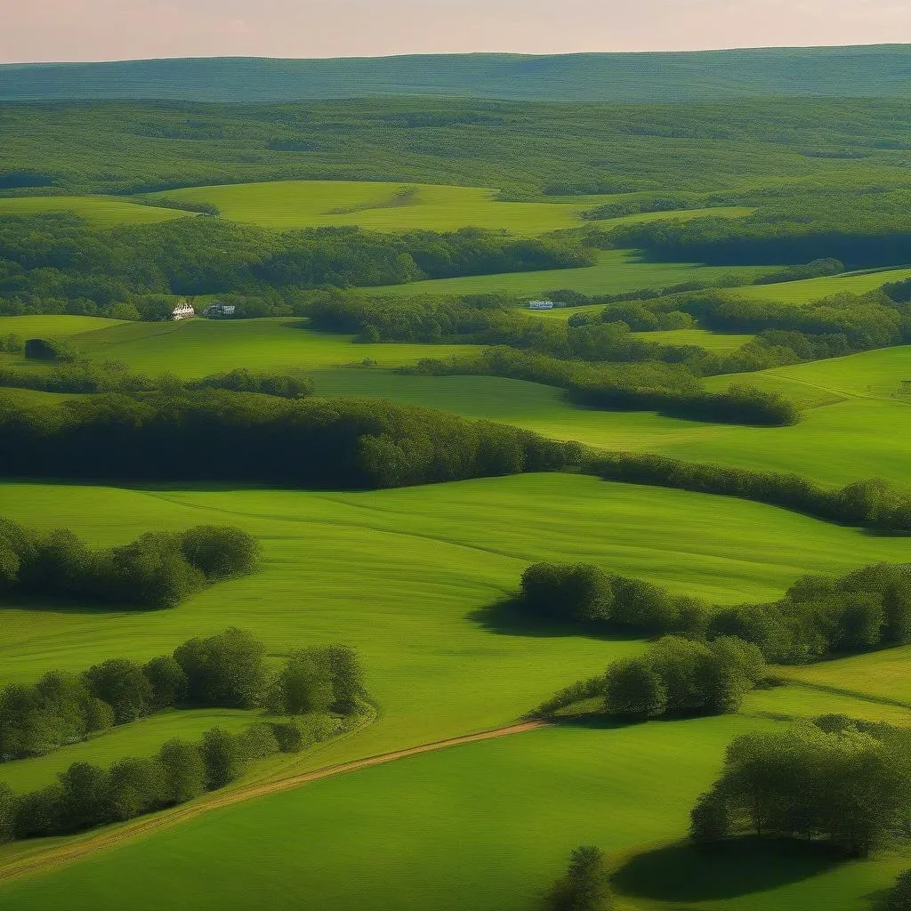 Paysages pittoresques le long du trajet