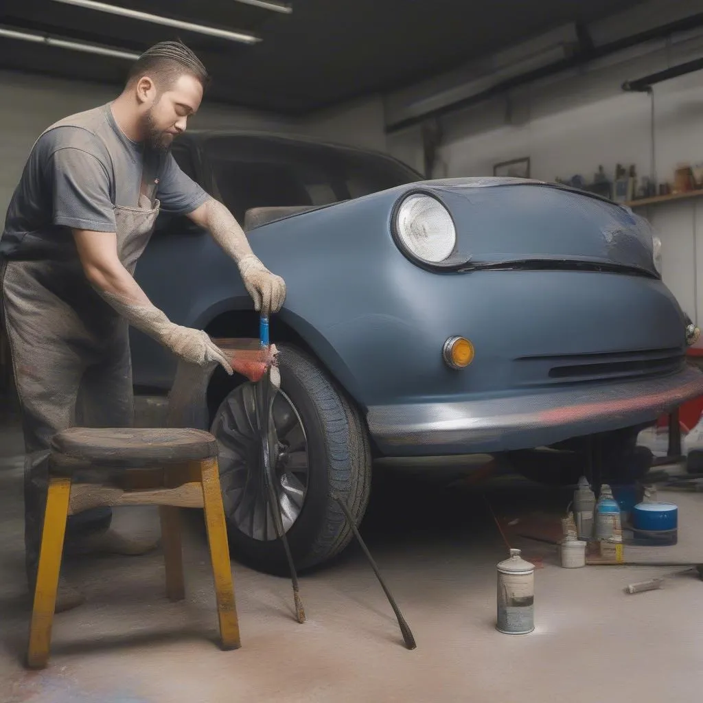 Atelier de peinture automobile