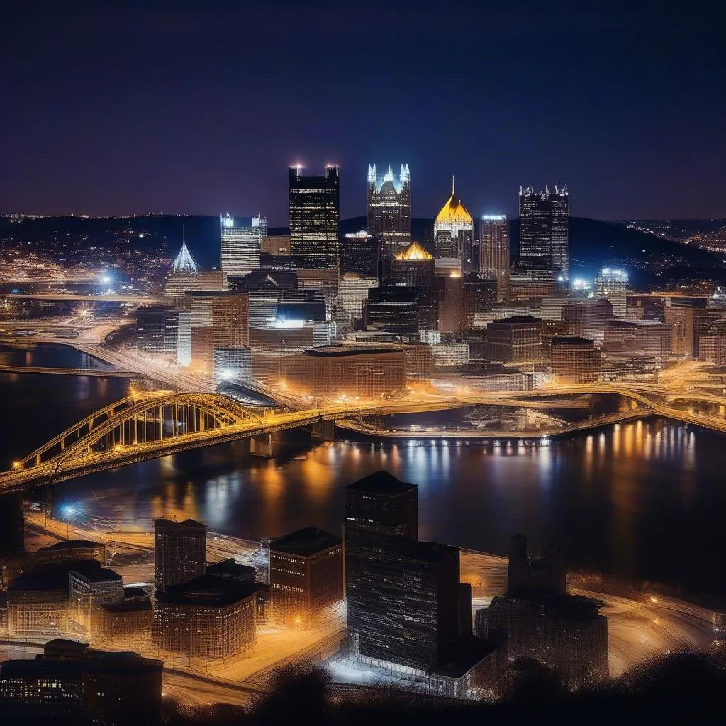 Vue panoramique sur Pittsburgh