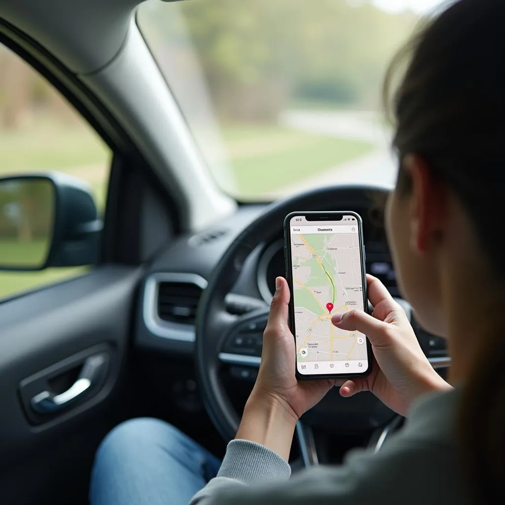 Planification d'itinéraire sur un smartphone pour une conduite automobile sereine