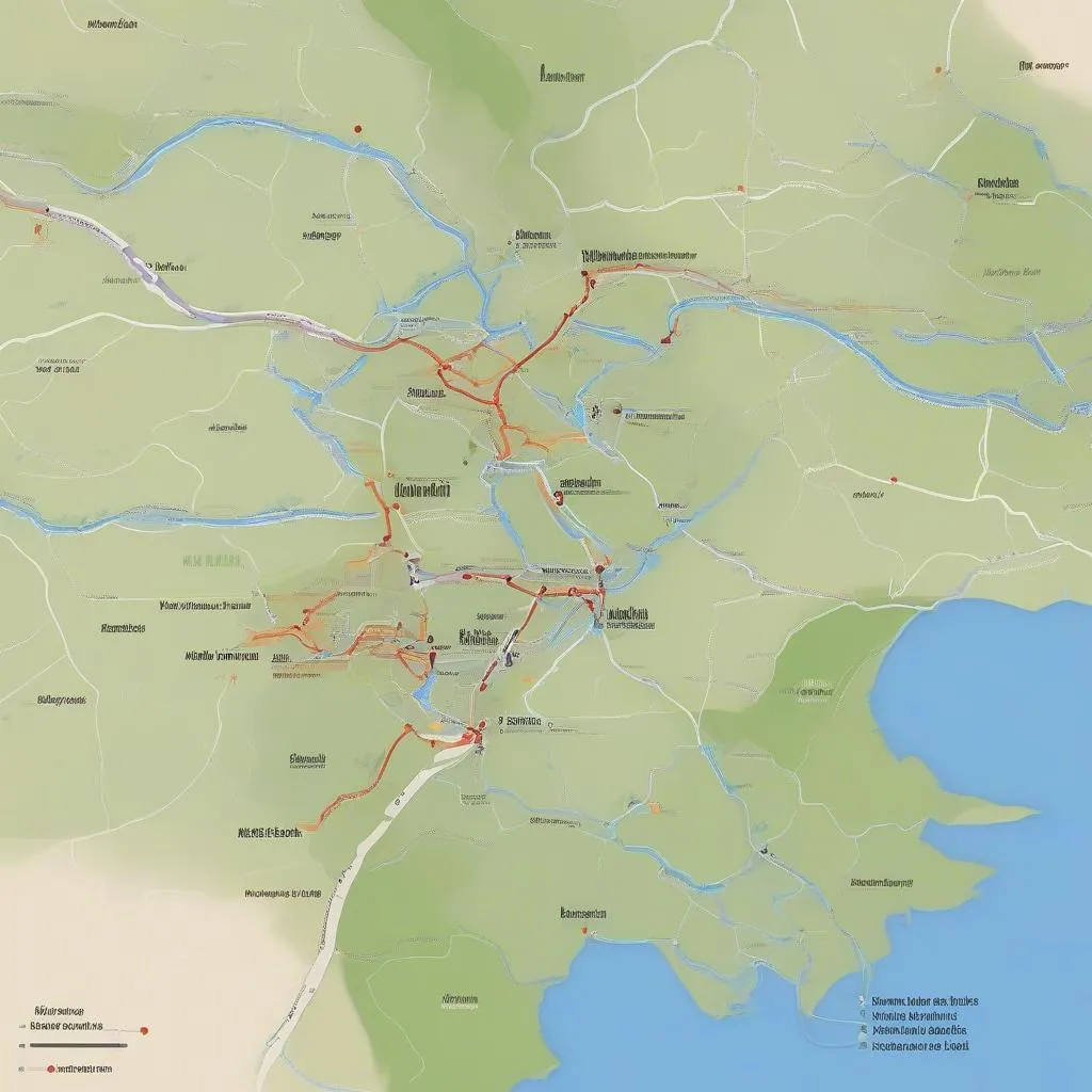 Points d'intérêt le long de la route