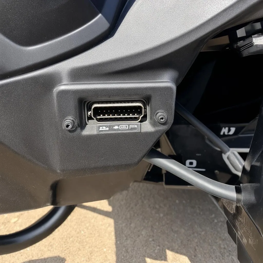 Localisation du port OBD sur un Polaris Ranger