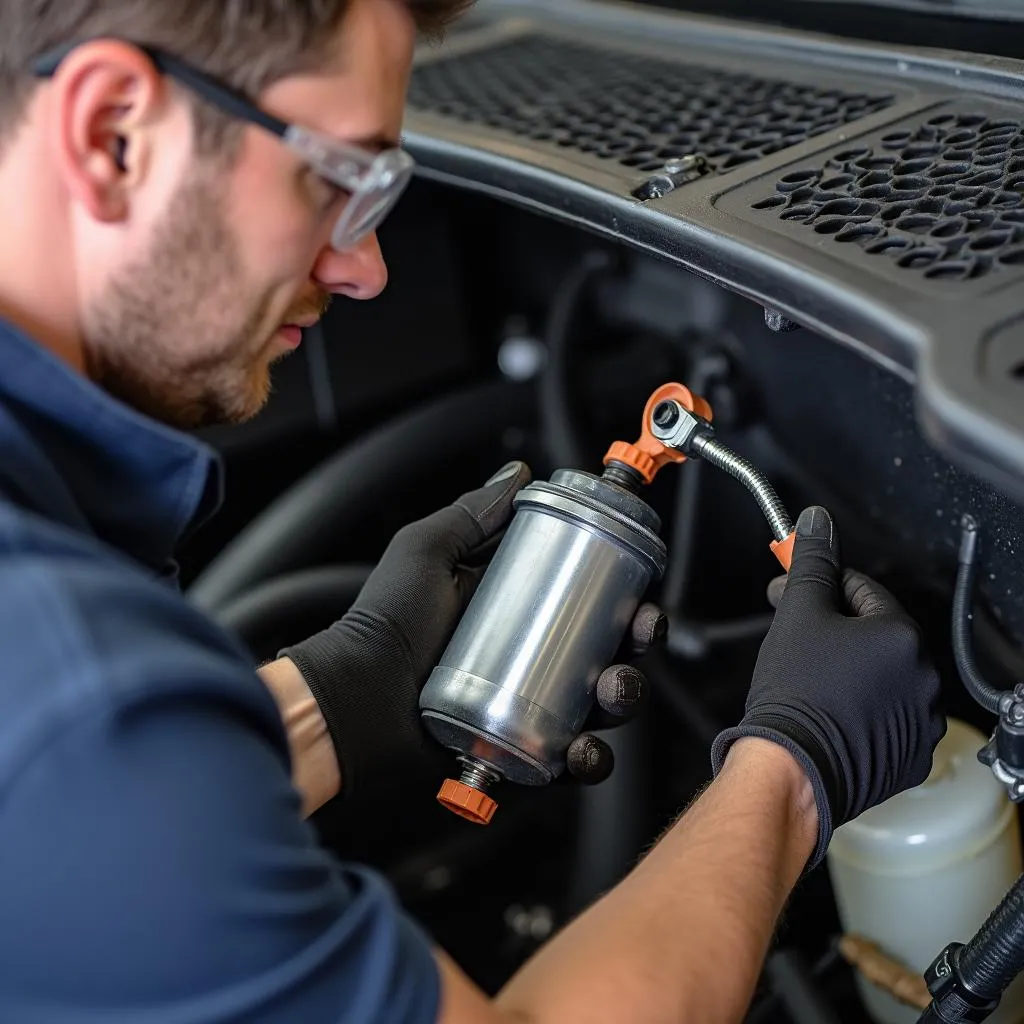 Remplacement d'une pompe à carburant sur une Ford Ranger 2.5