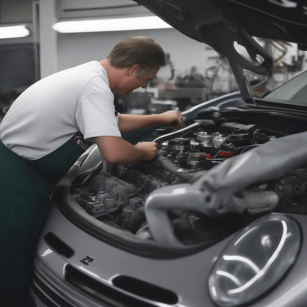 Porsche car repair