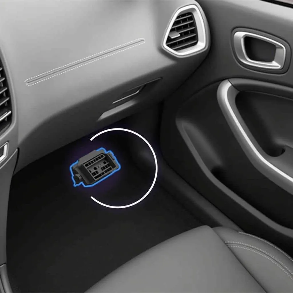 Localisation et utilisation du port OBD sur une Ford Fiesta 2015