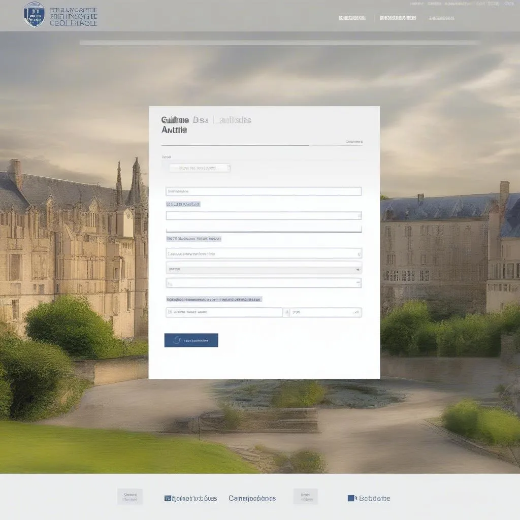 Une illustration du site web Pronote pour le collège Guillaume des Autels à Charolles