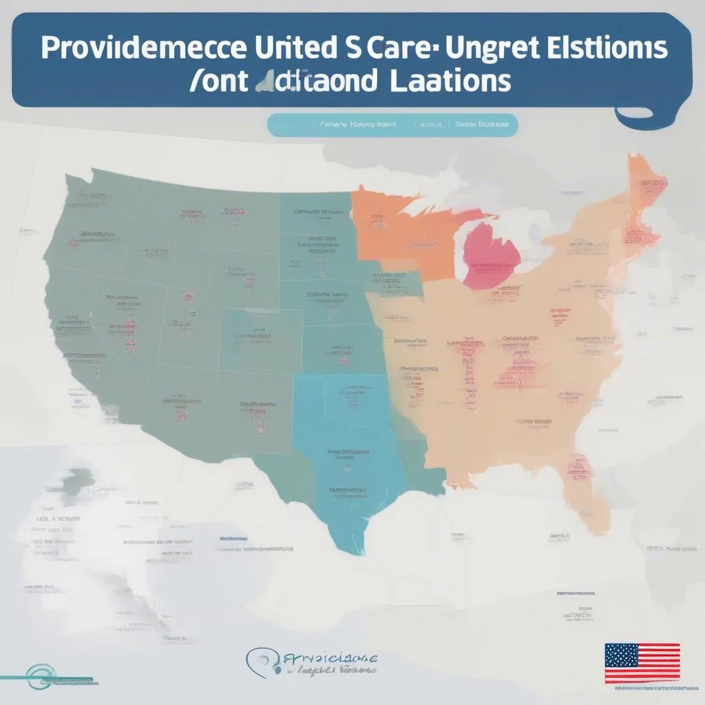 Map showing Providence Urgent Care locations