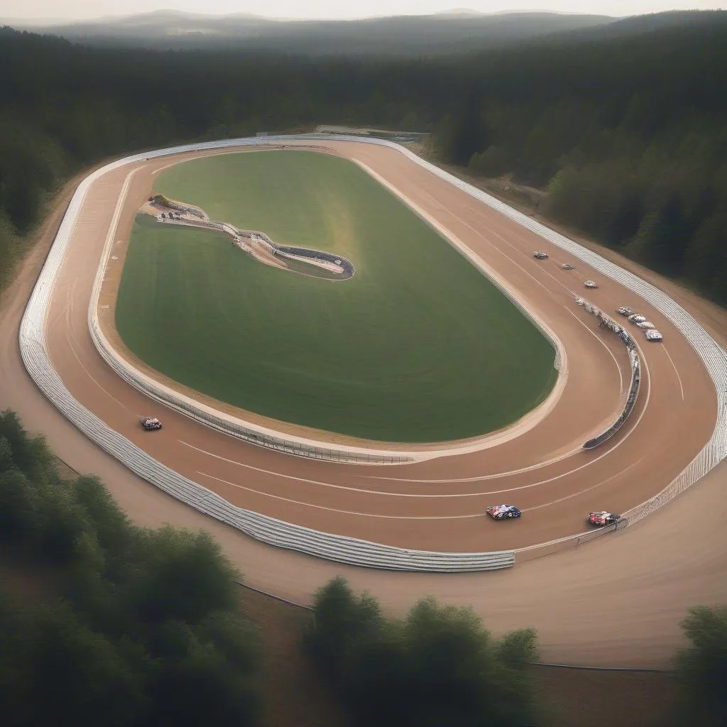 A race car track