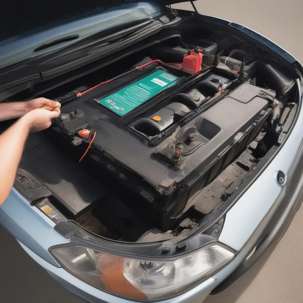 Remplacement de la batterie de la voiture